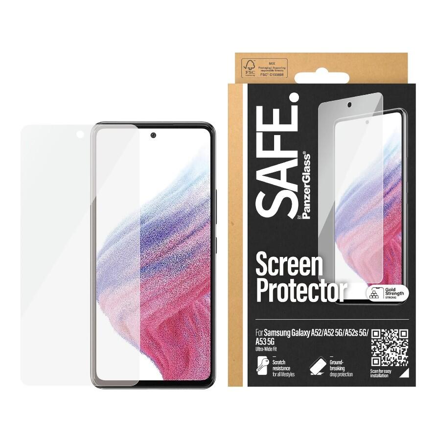 SAFE. by PanzerGlass Ultra-Wide Fit Displyaschutz für Samsung Galaxy A52/ A52 5G/ A52s 5G/ A53 5G SAFE. by PanzerGlass Ultra-Wide Fit Displyaschutz für Samsung Galaxy A52/ A52 5G/ A52s 5G/ A53 5G